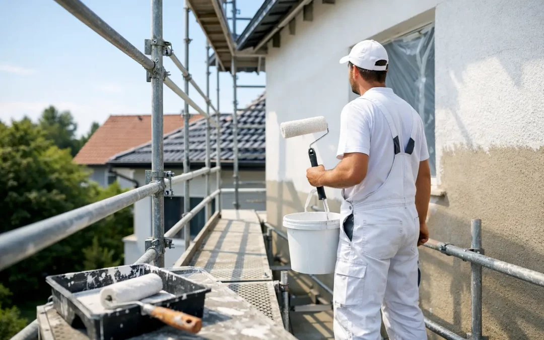 Gerüst für Malerarbeiten außen richtig planen