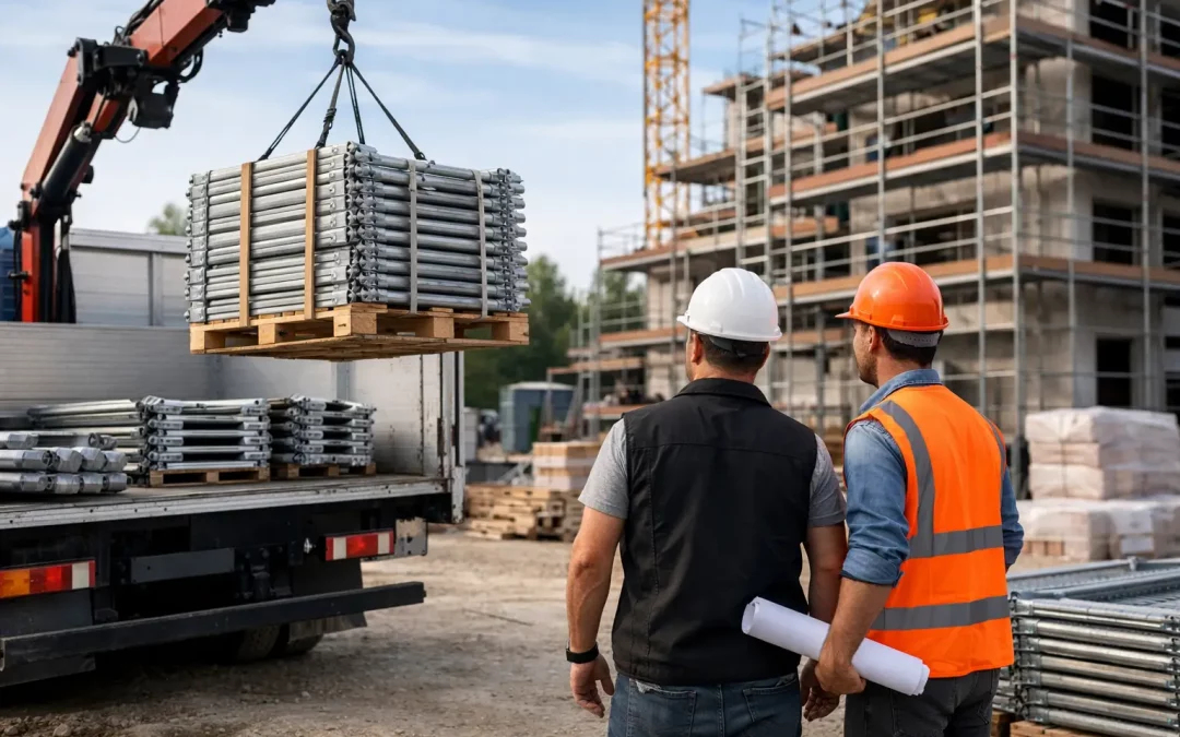 Gerüstlieferung zur Baustelle richtig vorbereiten
