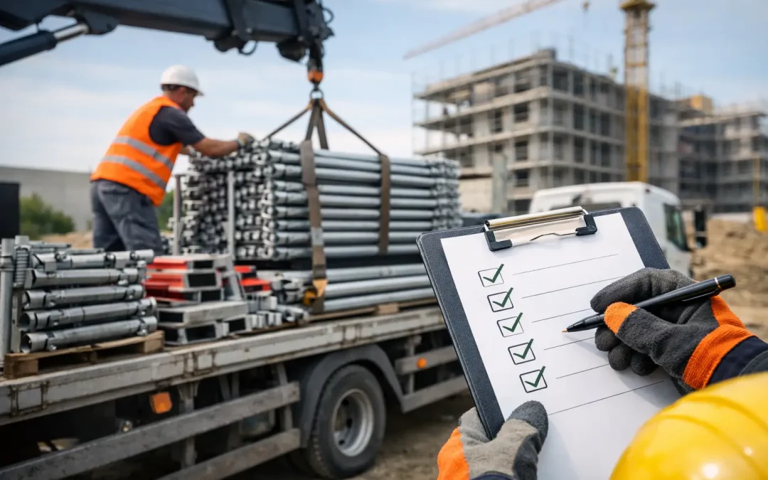 Gerüsttransport Checkliste für sichere Baustellen