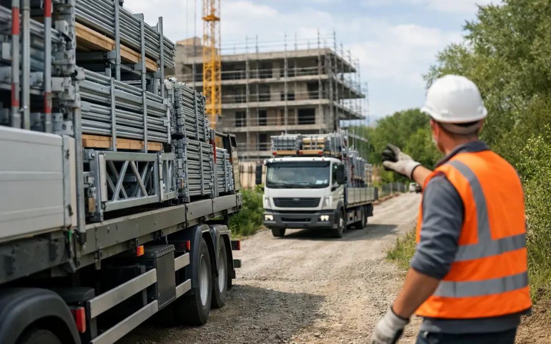 Gerüsttransport Zufahrt planen ohne Verzögerungen